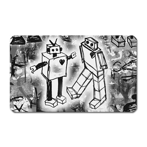 Robot Love Magnet (Rectangular) from ArtsNow.com Front