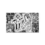 Robot Love Sticker Rectangular (100 pack)