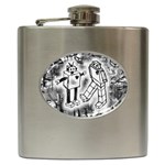 Robot Love Hip Flask (6 oz)