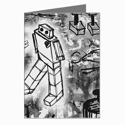 Robot Love Greeting Card from ArtsNow.com Left