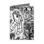 Robot Love Mini Greeting Card