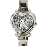 Robot Love Heart Italian Charm Watch