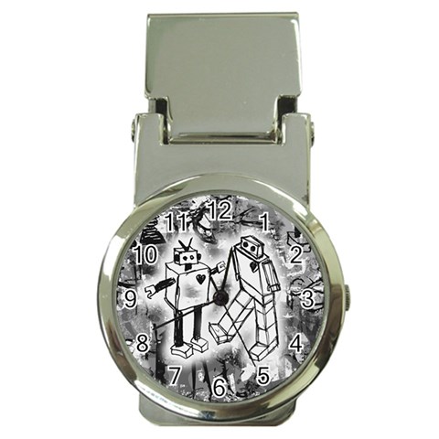 Robot Love Money Clip Watch from ArtsNow.com Front