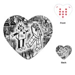 Robot Love Playing Cards Single Design (Heart)
