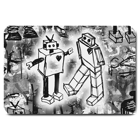Robot Love Large Doormat from ArtsNow.com 30 x20  Door Mat