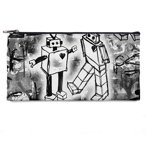 Robot Love Pencil Case from ArtsNow.com Front