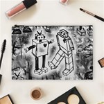 Robot Love Cosmetic Bag (Large)