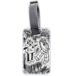 Robot Love Luggage Tag (two sides)