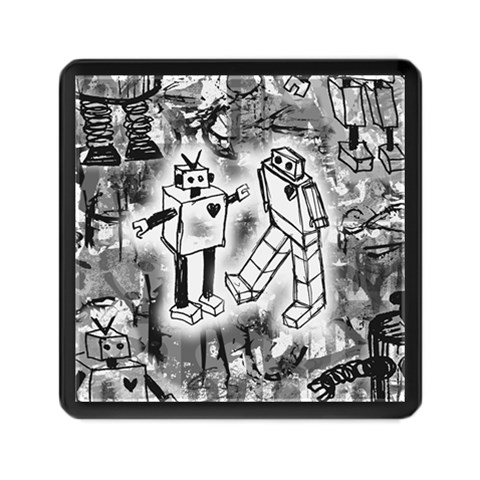 Robot Love Memory Card Reader (Square) from ArtsNow.com Front