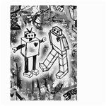 Robot Love Large Garden Flag (Two Sides)