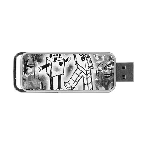 Robot Love Portable USB Flash (Two Sides) from ArtsNow.com Front