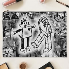 Robot Love Cosmetic Bag (XXXL) from ArtsNow.com Front