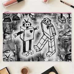 Robot Love Cosmetic Bag (XXXL) from ArtsNow.com Front