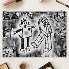 Robot Love Cosmetic Bag (XXXL) from ArtsNow.com Back