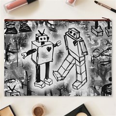 Robot Love Cosmetic Bag (XXXL) from ArtsNow.com Back