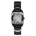 Robot Love Stainless Steel Barrel Watch
