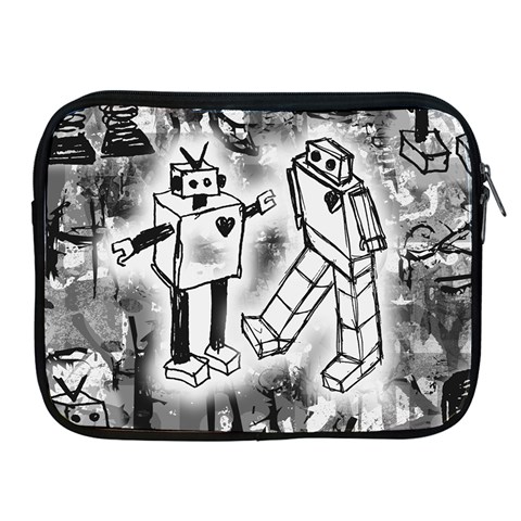 Robot Love Apple iPad Zipper Case from ArtsNow.com Front