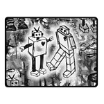 Robot Love Double Sided Fleece Blanket (Small)
