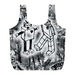 Robot Love Full Print Recycle Bag (L)