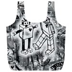Robot Love Full Print Recycle Bag (XL)