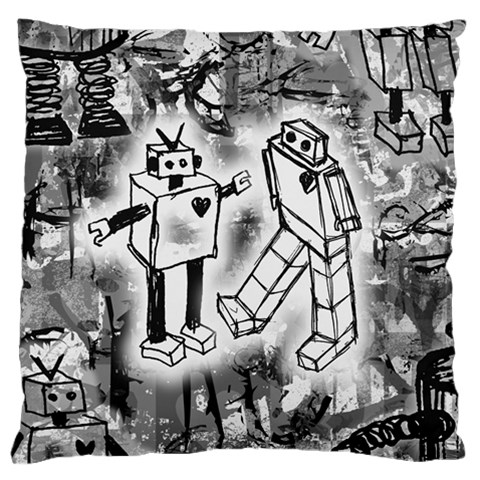 Robot Love Standard Flano Cushion Case (One Side) from ArtsNow.com Front