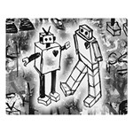 Robot Love Double Sided Flano Blanket (Large)
