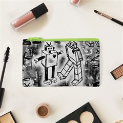 Robot Love Cosmetic Bag (XS) from ArtsNow.com Front