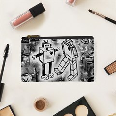 Robot Love Cosmetic Bag (XS) from ArtsNow.com Front