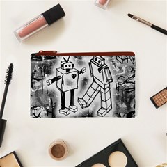 Robot Love Cosmetic Bag (XS) from ArtsNow.com Front