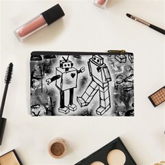 Robot Love Cosmetic Bag (XS) from ArtsNow.com Back