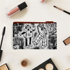 Robot Love Cosmetic Bag (XS) from ArtsNow.com Back