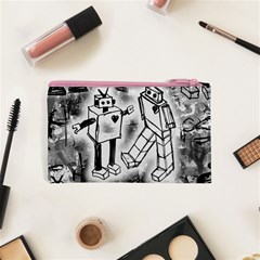 Robot Love Cosmetic Bag (XS) from ArtsNow.com Back