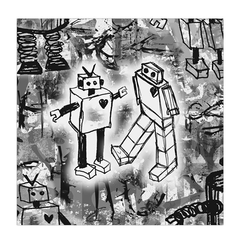 Robot Love Duvet Cover Double Side (Queen Size) from ArtsNow.com Back