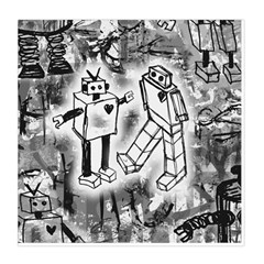 Robot Love Duvet Cover Double Side (Queen Size) from ArtsNow.com Back