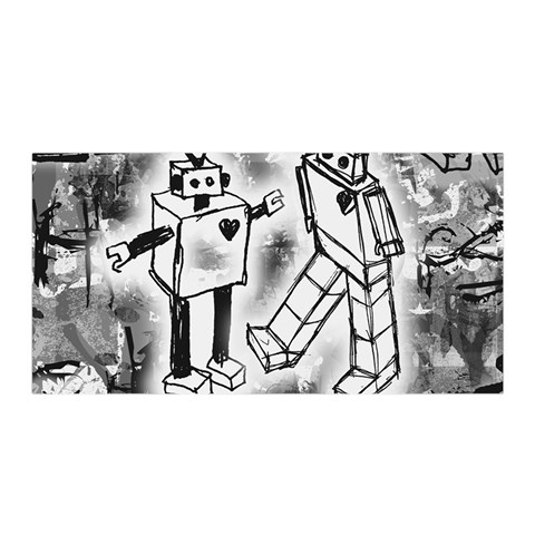 Robot Love Satin Wrap from ArtsNow.com Front