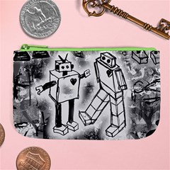 Robot Love Large Coin Purse from ArtsNow.com Front