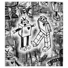 Robot Love Drawstring Pouch (XXL) from ArtsNow.com Back
