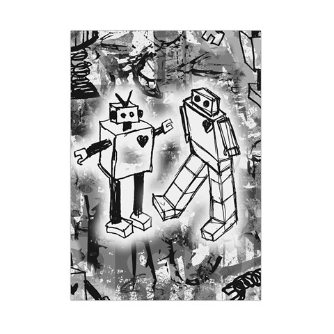 Robot Love Small Tapestry from ArtsNow.com Front