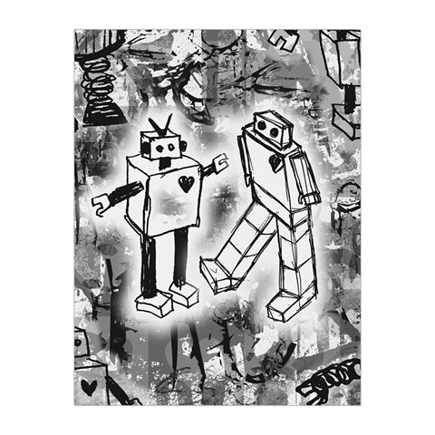 Robot Love Medium Tapestry from ArtsNow.com Front