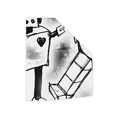 Robot Love Women s Button Up Vest from ArtsNow.com Left Pocket