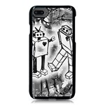 Robot Love iPhone 8 Seamless Case (Black)