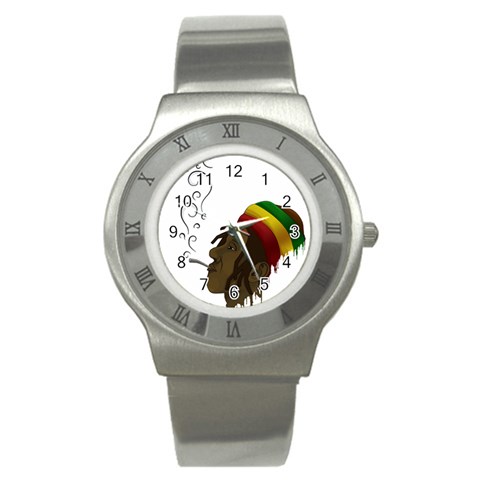Rasta Stainless Steel Watch from ArtsNow.com Front