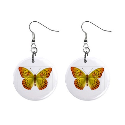 Butterfly M10 1  Button Earrings from ArtsNow.com Front