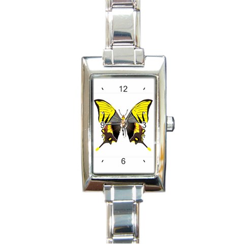 Butterfly M2 Rectangular Italian Charm Watch from ArtsNow.com Front