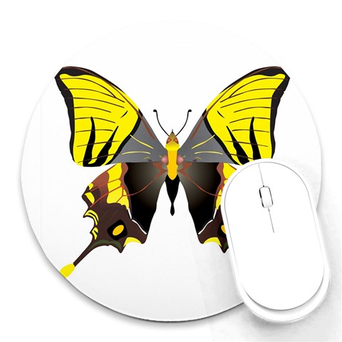 Butterfly M2 Round Mousepad from ArtsNow.com Front