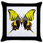 Butterfly M2 Throw Pillow Case (Black)