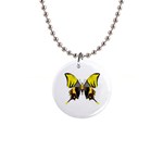 Butterfly M2 1  Button Necklace