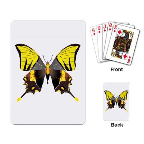 Butterfly M2 Playing Cards Single Design from ArtsNow.com Back
