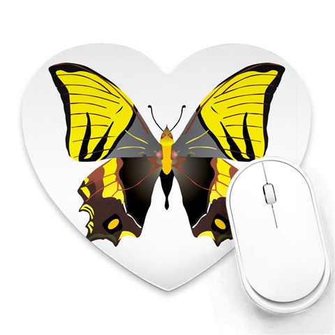 Butterfly M2 Mousepad (Heart) from ArtsNow.com Front
