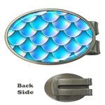 Mermaid Tail Blue Money Clip (Oval)